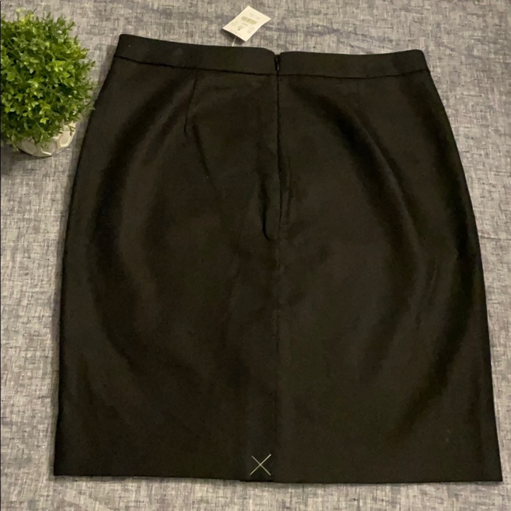 J. Crew cotton No. 2 black pencil skirt